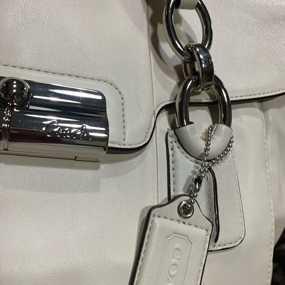 Coach Kristen Satchel Bag Classic Quiet Luxury Timeless Design Bone - Picture 4 of 15